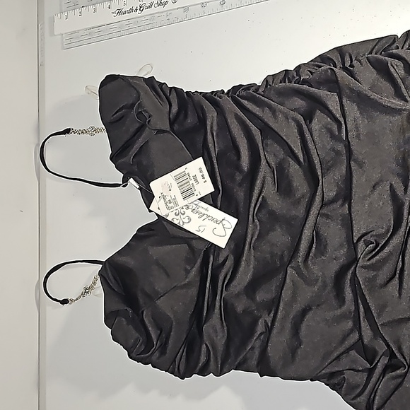 Speechless Little Black dress Juniors Large NWT MSRP $46 Jeweled Straps Prom - Picture 5 of 16